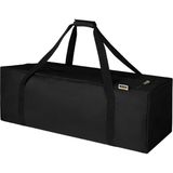 Haegs Taşıma Çantası, Fermuarlı Dayanıklı Seyahat Spor, Kamp Malzemeleri Saklama Çantası, Hurç, Valiz, 70L (60 x 30 x 30 cm) Siyah