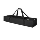 Haegs Taşıma Çantası, İnce Uzun Çok Amaçlı Alet Tripod Olta Çantası, Fermuarlı Dayanıklı, Kamp Malzemeleri Saklama Çantası, 35L (115 x 18 x 18 cm) Siyah