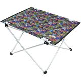 Haegs Ultralight Katlanır Kamp Masası, Piknik, Balıkçılık, Motor Için Kompakt Orta - Grafiti Toys - Orta Boy - Lacivert