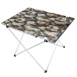 HAEGS Ultralight Katlanır Kamp Masası, Piknik, BBQ, Doğa Aktiviteleri, Hiking, Plaj için Taşınabilir Kompakt Roll Up Outdoor Kamp Masası Büyük Boy - Kamuflaj