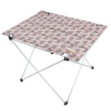 HAEGS Ultralight Katlanır Kamp Masası, Yer Kaplamaz Hafif Rulo, Piknik, BBQ, Balıkçılık, Plaj, Hiking için Taşınabilir Kompakt Roll Up Outdoor Kamp Masası Büyük Boy - Unicorn