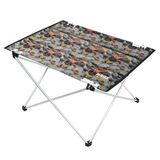 HAEGS Ultralight Katlanır Kamp Masası, Yer Kaplamaz Hafif Rulo, Piknik, BBQ, Balıkçılık, Plaj, Hiking için Taşınabilir Kompakt Roll Up Outdoor Kamp Masası Orta Boy - Adventure