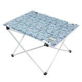HAEGS Ultralight Katlanır Kamp Masası, Yer Kaplamaz Hafif Rulo, Piknik, BBQ, Balıkçılık, Plaj, Hiking için Taşınabilir Kompakt Roll Up Outdoor Kamp Masası Orta Boy - Dino İsland