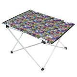 HAEGS Ultralight Katlanır Kamp Masası, Yer Kaplamaz Hafif Rulo, Piknik, BBQ, Balıkçılık, Plaj, Hiking için Taşınabilir Kompakt Roll Up Outdoor Kamp Masası Orta Boy - Grafiti Toys