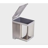 Hafele Bravo Çöp Kovası - 16LT - Paslanmaz Çelik