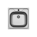 Hafele CAPUA01 480x480 mm Satin Tezgah Üstü Eviye