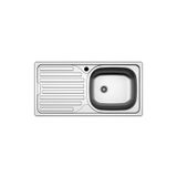 Hafele CAPUA03 860x435 mm Satin Sol Tezgah Üstü Eviye