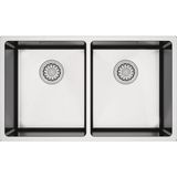 Hafele NOVARA07 Eviye,740x440mm,pas.çel.fırçalı