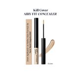 Hafif Formüllü, Uzun Süre Kalıcı Kapatıcı Clio Kill Cover Airy-fit Concealer 3 Linen