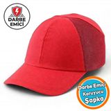 Hafif İş Güvenlik Darbe Koruyucu Koruma Baş Şapkası Bareti Kırmızı Unisex Beyzbol Tarzı Kask Şapka