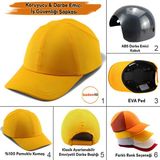 Hafif İş Güvenlik Darbe Koruyucu Koruma Baş Şapkası Bareti Unisex Kamuflaj Beyzbol Tarzı Kask Şapka