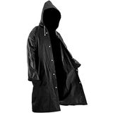 Hafif Taşınabilir Yağmurluk, Tekrar Kullanılabilir Unisex Yağmurluk,Uzun Panço Kadın Erkek Açık Ceketler Kapüşonlu Yağmurluk Eva Kumaş Yürüyüş, Kamp, Bisiklet için En İyisi, siyah, One Size