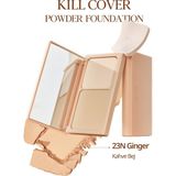 Hafif Yapılı, Pürüzsüz Mat Bitişli Pudra Fondöten Clıo Kill Cover Powder Foundation (23N Ginger)