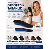 Hafızalı Visko Ortopedik Tabanlık, Memory Foam Teknoloji, İç Ayakkabı tabanı, Topuk dikeni, Rahat, Koşu tabanlığı, Konfor, Darbe emici,1 Çift (Siyah, 36-42)