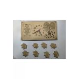 Hafızlık Temalı 3+3 Mdf Kişiye Özel İsim Yazılı Duvar Saati Ve 8 Adet Magnet Mrc Hediye Sepeti No:1104