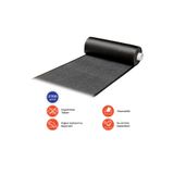 HAFIZOĞLU PLASTİK Gri Bordo Nem Ve Toz Alıcı Giriş Paspası Kaymaz PVC Taban Ofis Ev Yolluk Kapı Önü Paspas (90x120 cm)