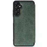 Hafk HFK-C8683140767389 Mey İthalat® Samsung Galaxy A35 5G Kılıf Flip Cover - Koyu Yeşil