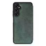 Hafk HFK-C8683140767846 Mey İthalat® Samsung Galaxy A55 5G Kılıf Flip Cover - Koyu Yeşil