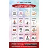 Hafsa Ticaret Kişiye Özel Firma Etiketi - Firmaların Ismine Özel Paketleme Ve Ambalaj Etiketi Sticker 105 Adet