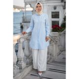 hafsamina Gizli Patlı Düğmeli Tunik Bebe Mavisi HM2948