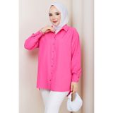 hafsamina Tesettür Gömlek Pembe HM2894