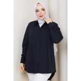 hafsamina Tesettür Gömlek Siyah HM2894
