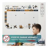 Haftalık Ders Programı, Yüzeye Zarar Vermeyen Sihirli Inovatif Akıllı Kağıt, Ders Planlayıcı