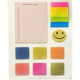 Haftalık Günlük Planlayıcı Yapışkanlı Not Kağıtları Post-It Seti 18*12.5cm