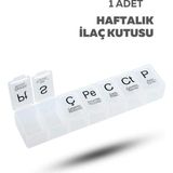 Haftalık Hap Düzenleme Kutusu – Günlük 7 Bölmeli Hap Saklama ve Taşıma Kutusu