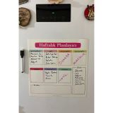 Haftalık Menü Planlayıcı Magnet Mıknatıslı Yazı Tahtası Buzdolabı (538426067)
