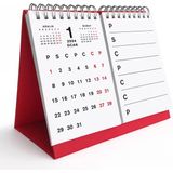 Haftalık Planlamalı Organizer Takvim, 2026 Masa Takvimi, Üçgen Takvim, Önceki ve Sonraki Aylar - 19cm x 11cm