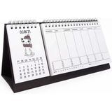 Haftalık Planlayıcı 2026 Masa Takvimi - Kediler - 25x9cm