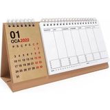 Haftalık Planlayıcı 2026 Masa Takvimi Kraft - -- - 25x9cm