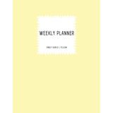 Haftalık Planlayıcı: Sweet Series 1: Yellow: Planner Journal: Planner 8.5 X 11: Weekly Planner Undated