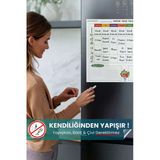 Haftalık Yemek Menüsü Planlayıcı, Buzdolabı Beyaz Yazı Tahtası, Alışveriş Listesi, Sihirli Kağıt