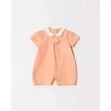 Hafy Baby Fiyonklu, Kısa Kollu, Yazlık, Kız Bebek Tulumu - Yavruağızı - 6 - 9 Ay