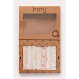 Hafy Baby Organik Pamuk, Yedili Bebek Mendili - Doğal Keşif - Beyaz - 1 - 2 Yaş