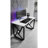 Hagen 120x60 cm Oyuncu Masası Gaming Masa Metal Geometrik Ayaklı Geniş Bilgisayar