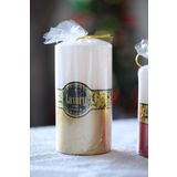 Hagen Dekoratif Beyaz Mum Silindir Mum Büyük Wax Mum Hediyelik Mum Dekoratif Mumluk Mum Ve Kandil 1Adet