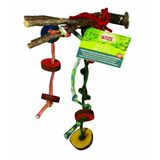 Hagen Living World Ahşap Oyuncaklı Dal Tünek 22 Cm