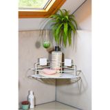 Hagen Ömür Boyu Paslanmaz Yapışkanlı BEYAZ Banyo Rafı Banyo Düzenleyici Banyo Organizer Şampuan Rafı