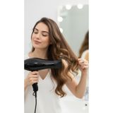 hagentech SİYAH Profesyonel Saç Kurutma Makinesi+Fönlük+Fırça 2400Watt Profesyonel Fön Makinesi Saç Kurutma
