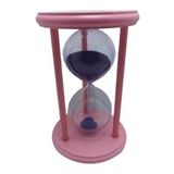 hagiki (1 Adet) Pembe Kum Saati 5 Dakika Süreli Ahşap Küçük Boy (1 Adet)