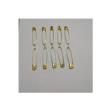 Hagiki (10 Adetli) 5,5cm Uzunluğunda No 4 Sarı Çengelli Iğne,gold Renkli Çatal Iğne,büyük Boy