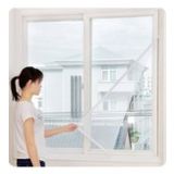 hagiki 130x150 Cm Hazır Pencere Sinekliği 4 Mt Cırt Bant Hediye Tak Çıkar Tül Sineklik (5 Adet)