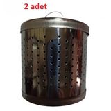 hagiki (2 Adet) Büyük Boy Metal Çaydanlık İçi Kapaklı Süzgeç Çay Demleme Süzgeci (2 Adet)