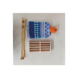 Hagiki (3 Lü Set) 2 Litre Peluşlu Sıcak Su Torbası , Ahşap Ayak Altı Masaj Aleti , Sırt Kaşıma Aleti