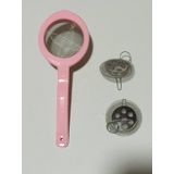 Hagiki (3Lu Set) Cay Suzgeci Seti Plastik Sapli Cay Suzgeci Ve 2 Adet Soktak Cay Suzgec (3Lu Set)