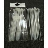 Hagiki 40 Adetli 20 cm Kablo Bağı Beyaz Plastik Kelepçe 2,5 x 200 mm Cırt Kelepçe