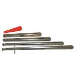 Hagiki (5Li Set) 40Cm+50 Cm+63Cm+75Cm Krom Çelik Ayakkabı Çekeceği Ve 18Cm Plastik Kerata (5Li Set)